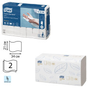Полотенца бум. 110шт, TORK (Система H2) Premium, КОМПЛЕКТ 21шт, 2сл, белые, 21х34, Interfold, 100288 Полотенца бум. 110шт, TORK (Система H2) Premium, КОМПЛЕКТ 21шт, 2сл, белые, 21х34, Interfold, 100288