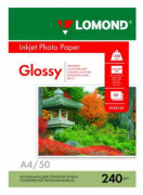 Фотобумага Lomond 0102135 A4/240г/м2/50л./белый глянцевое для струйной печати