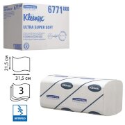 Полотенца бум.96шт,KIMBERLY-CLARK Kleenex,КОМП.30шт,Ultra,3сл,бел31,5х21,5 Interfold(601533-534)6771