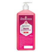 Мыло жидкое дезинфицирующее 1л SANIPONE "Soft" (САНИПОН "Софт"), дозатор, ш/к 60367