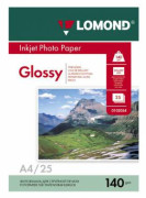 Бумага Lomond 0102076 A4/140г/м2/25л./белый глянцевое для струйной печати