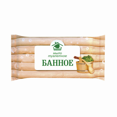 Мыло туалетное 150г БАННОЕ (Меридиан), ш/к 90152