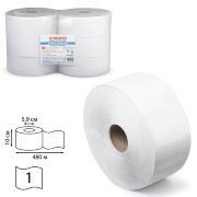 Бумага туалетная 480м, ЛАЙМА, КОМПЛЕКТ 6шт, ЭКОНОМ-Универсал, 126091