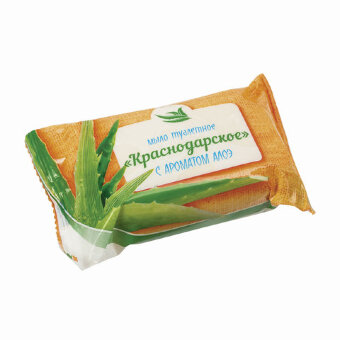 Мыло туалетное 90г КРАСНОДАРСКОЕ (Меридиан), "Алоэ", ш/к 90794