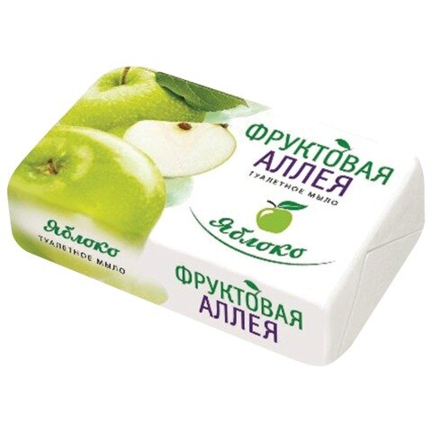 Мыло туалетное 90г ФРУКТОВАЯ АЛЛЕЯ (Нэфис Косметикс) "Яблоко", ш/к 04058